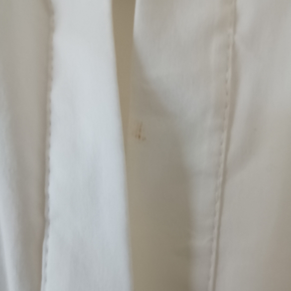 BCBG MAXAZRIA White Blouse With Black Ribbon Tie Back - Picture 5 of 7